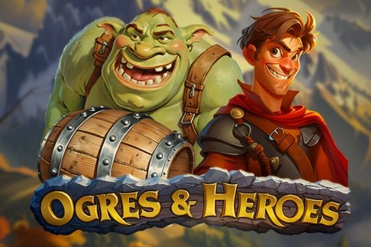 Ogres And Heroes — capa do slot com RTP 96,8%